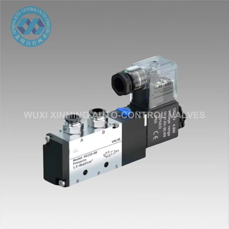 Aluminum Alloy Pneumatic Solenoid Valve 52 AC220V 110V