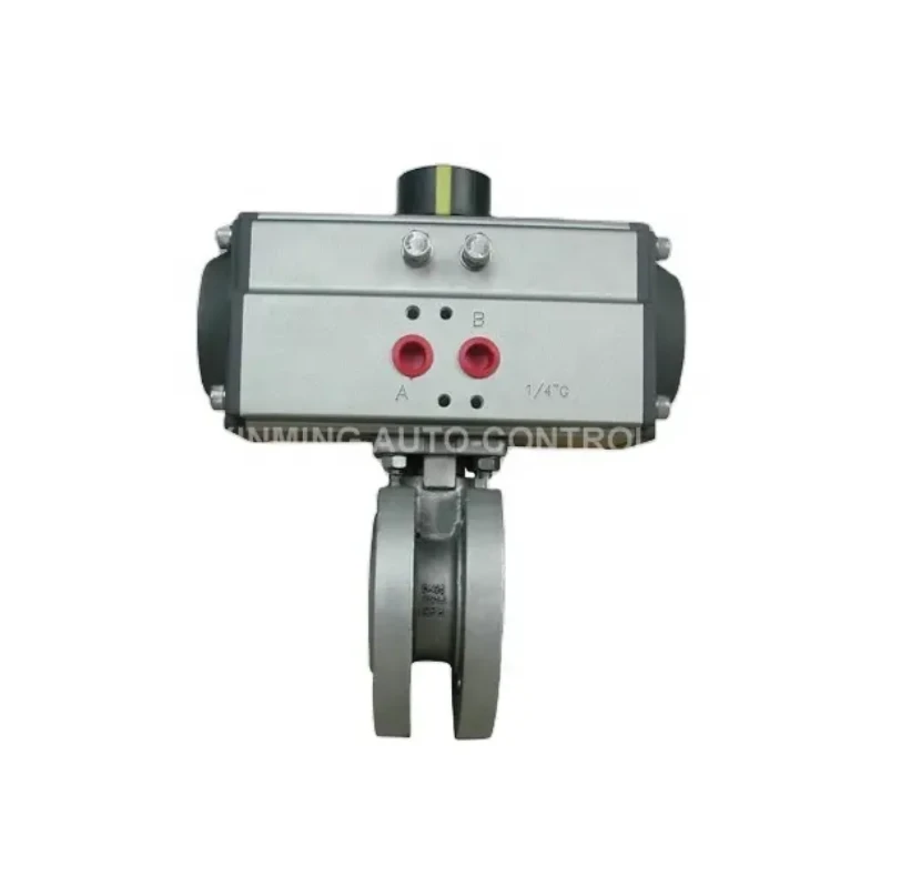 Chinese Pneumatic Actuator Wafer Thin Ball Valve Factory Price