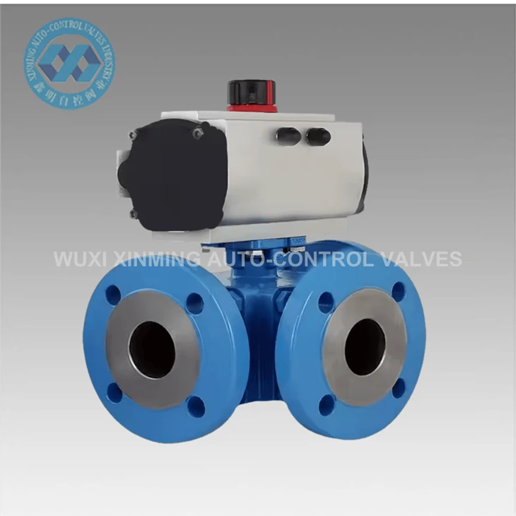 High Quality Three-way Pneumatic Ball Valve