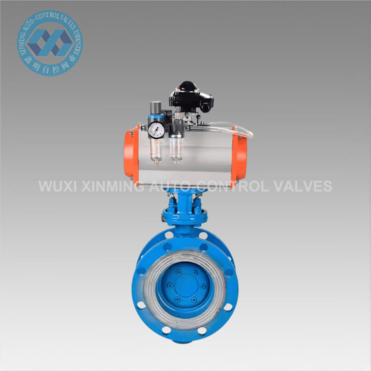Pneumatic Handle Sanitary Butterfly Valve Dn100 Pneumatic Actuator Butterfly Valve